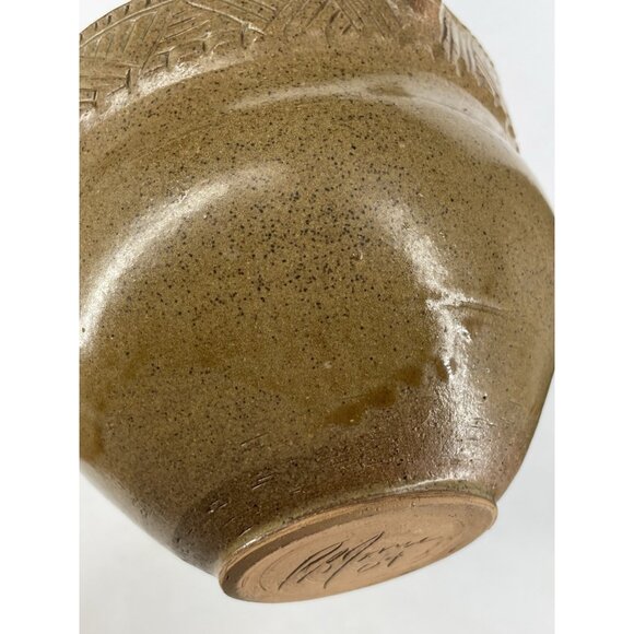 Vintage Peter PB Jones Face Effigy Vase Pottery Seneca Tribe Beaver Clan NY - Picture 6 of 10